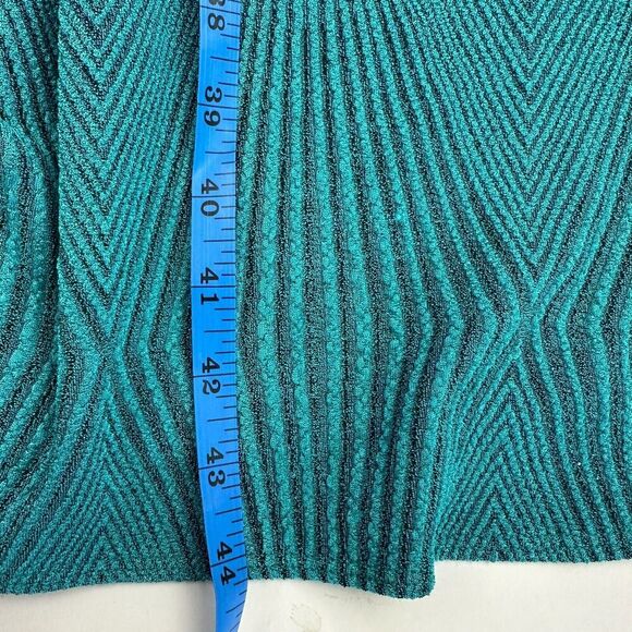Lularoe Sarah Cardigan Duster Sweater Teal Black Lined Size S Open Front Pockets - Picture 4 of 12